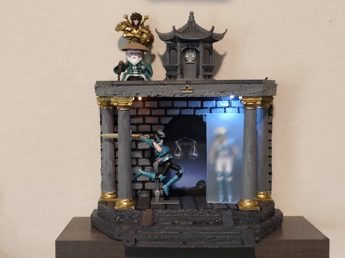 Handcrafted diorama from Jorge's fictional worlds